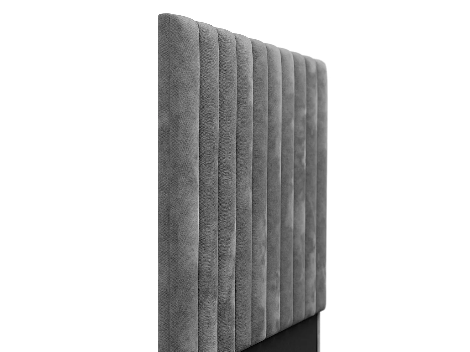 Testata cuciture verticali 110 cm Tessuto Grigio - SARAH