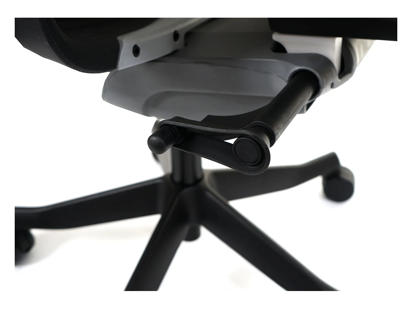 MERRYFAIR Adelaide bureaustoel,  wit-grijs, zwart frame