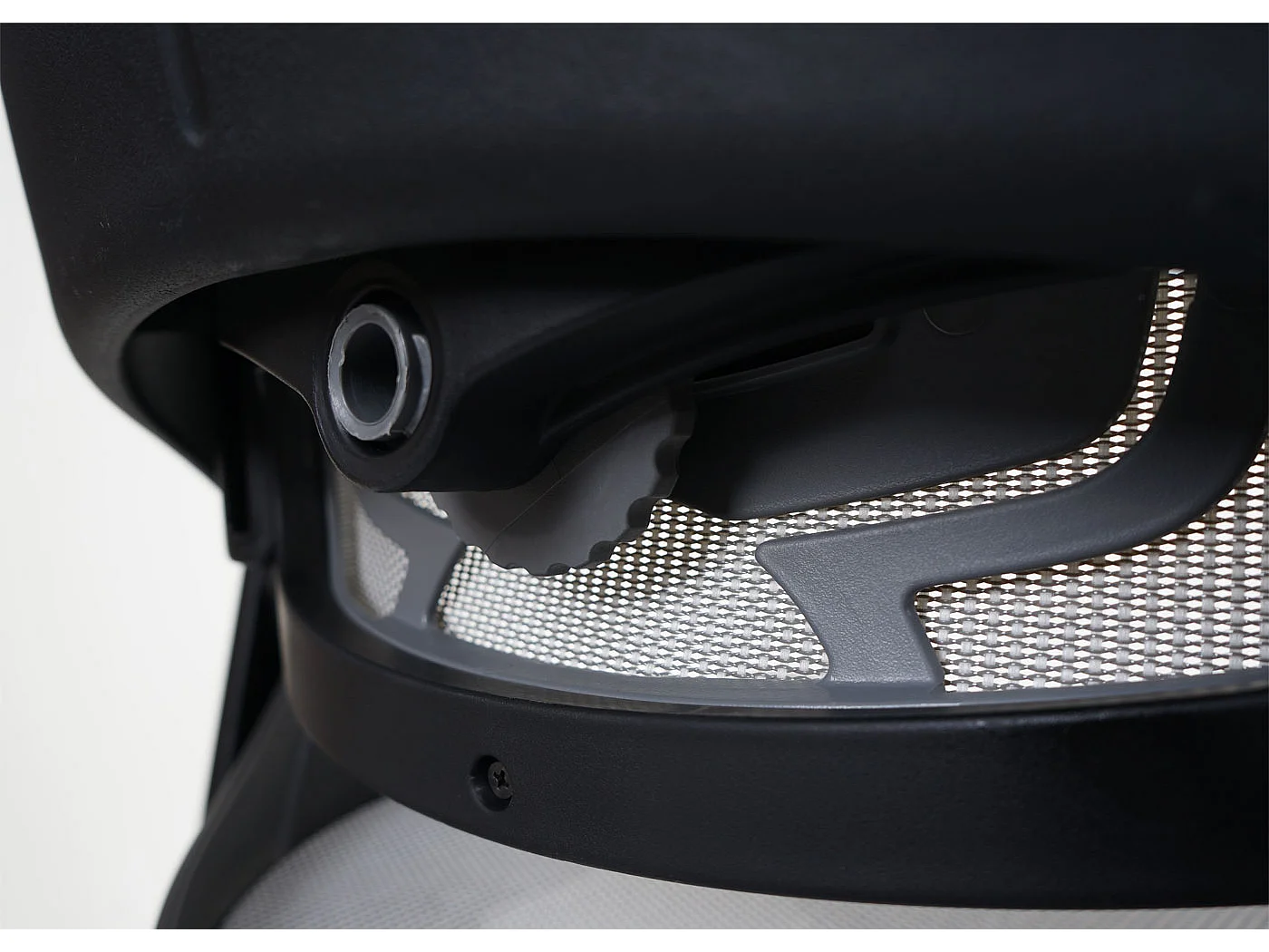 Chaise de bureau MERRYFAIR Adelaide,  blanc-gris, piétement noir