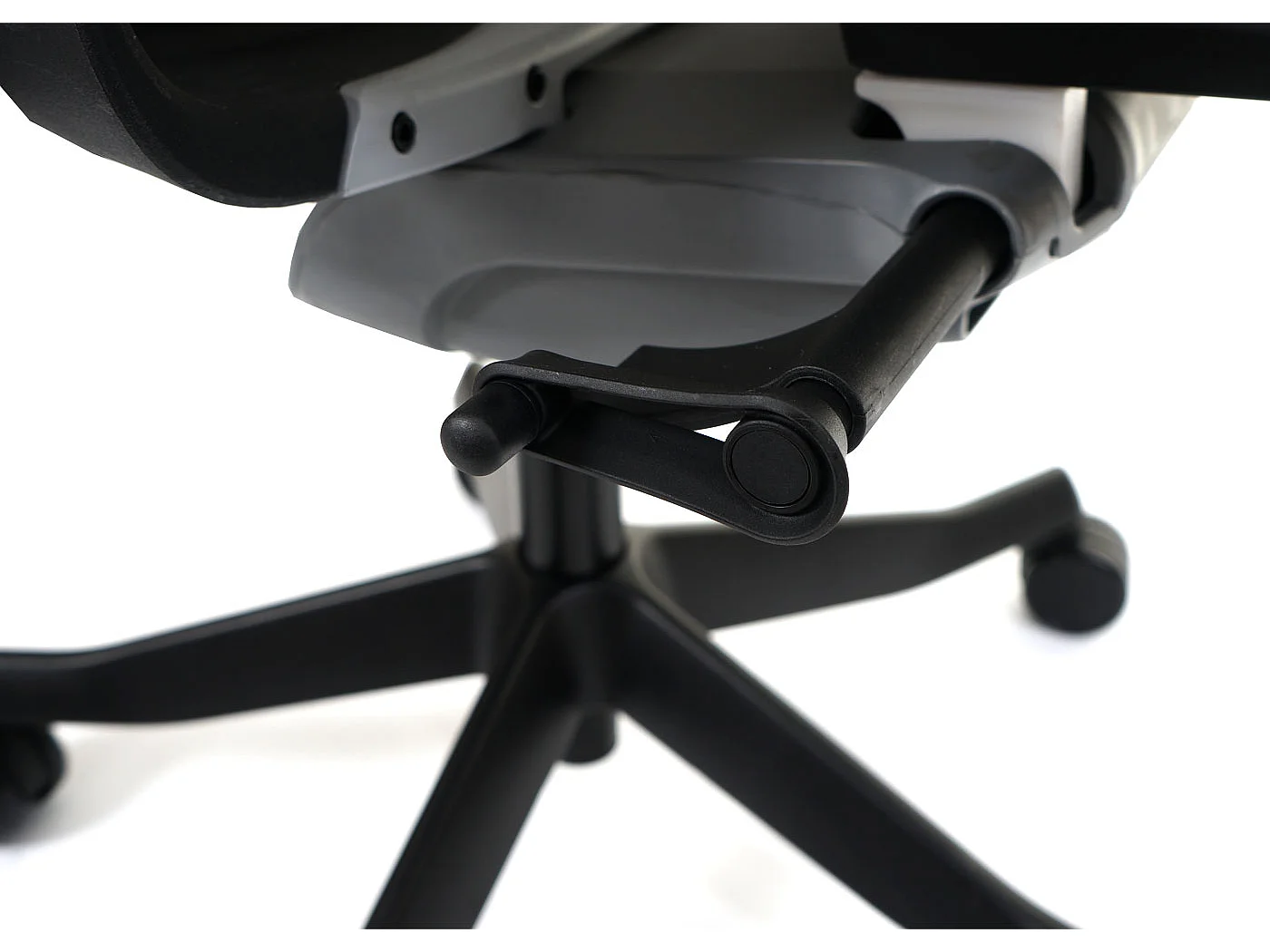 Chaise de bureau MERRYFAIR Adelaide,  blanc-gris, piétement noir