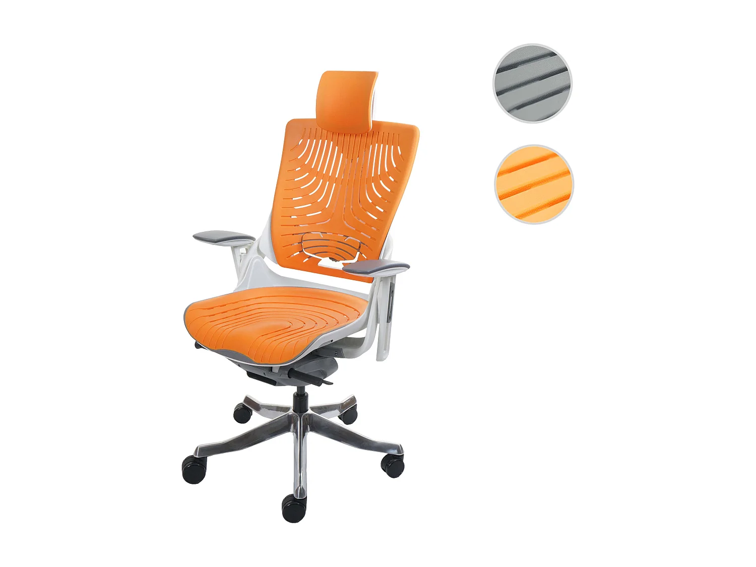 Chaise de bureau MERRYFAIR Adelaide 2b,  orange