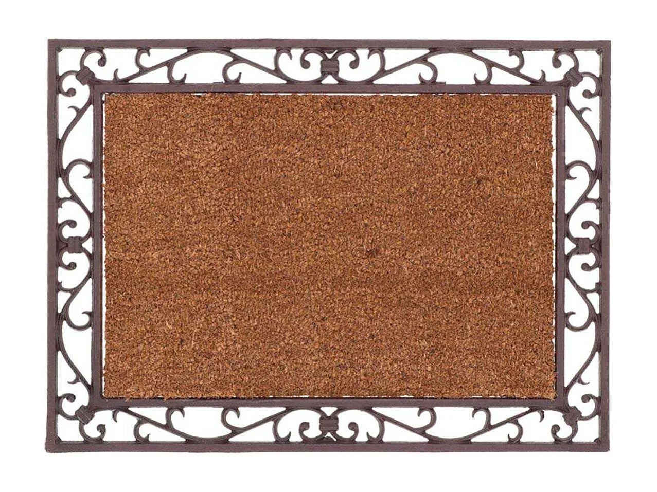 Paillasson antique en coco et fonte