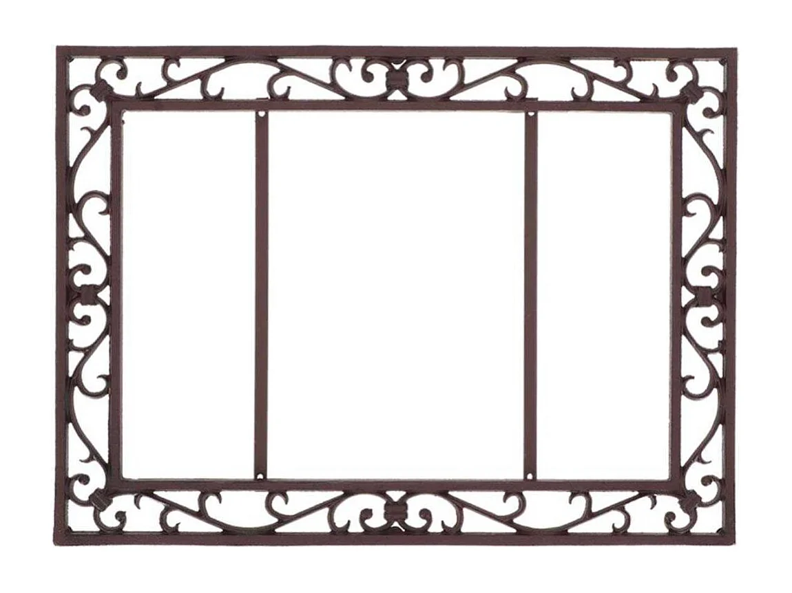 Paillasson antique en coco et fonte