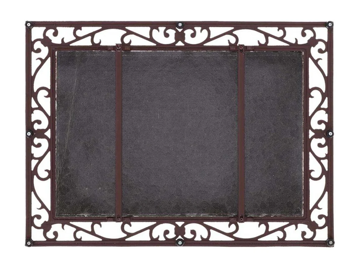 Paillasson antique en coco et fonte