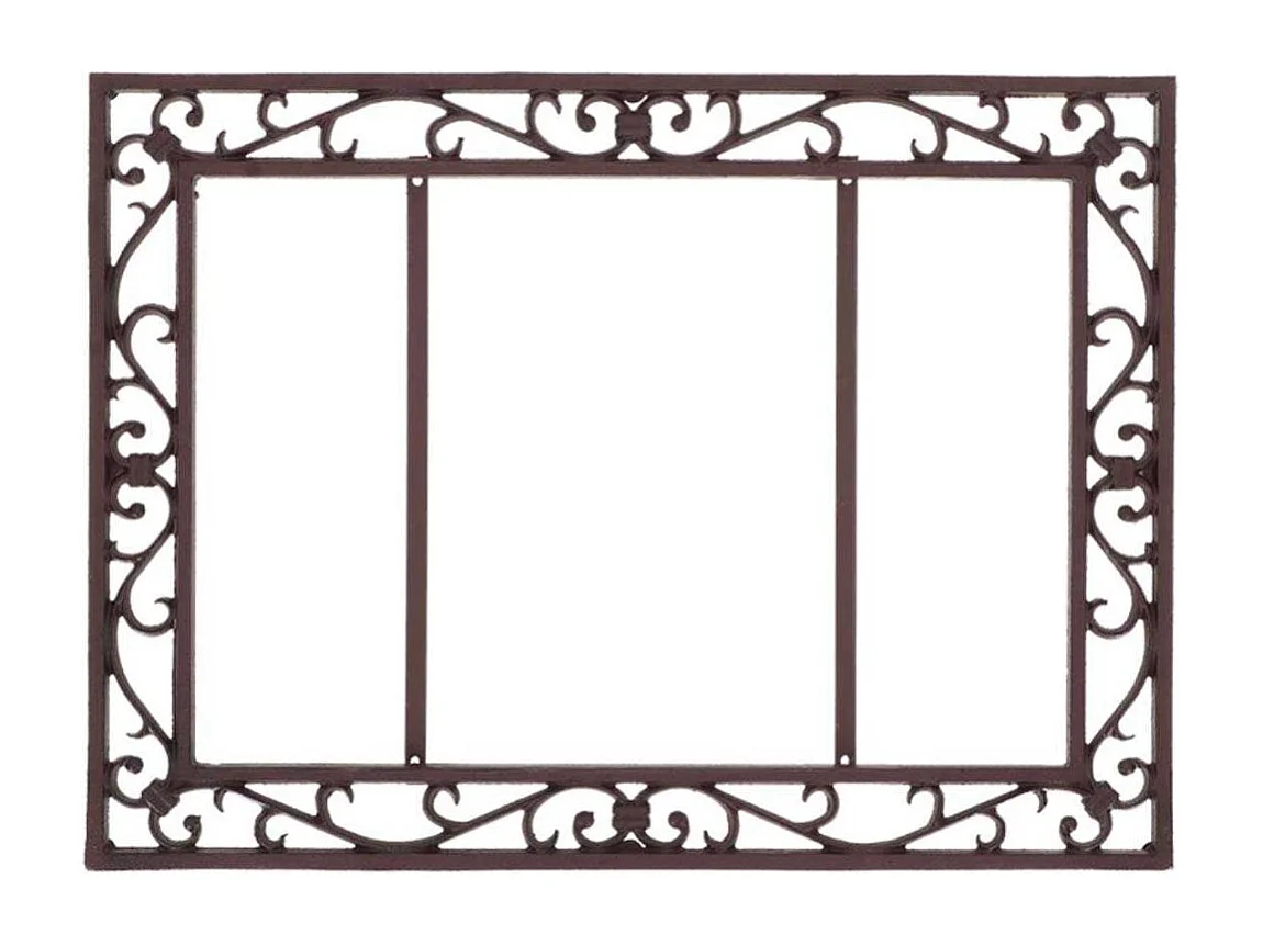 Paillasson antique en coco et fonte