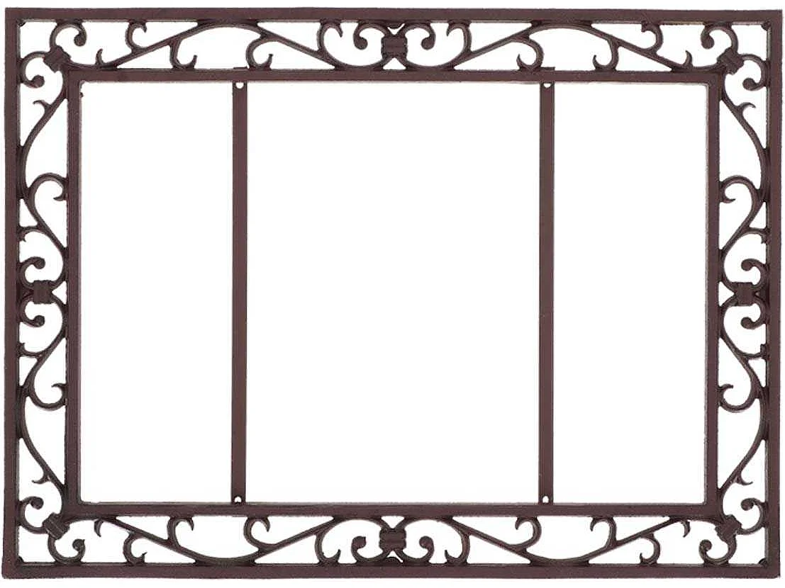 Paillasson antique en coco et fonte