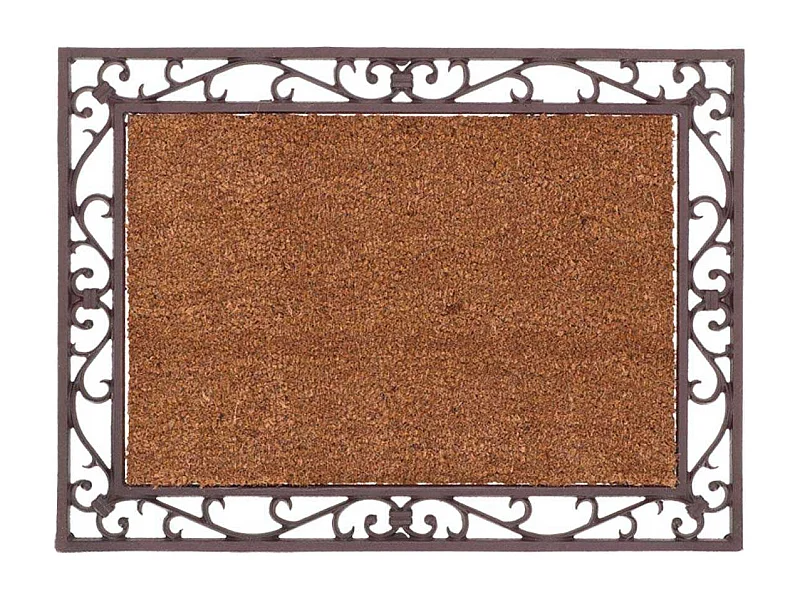 Paillasson antique en coco et fonte
