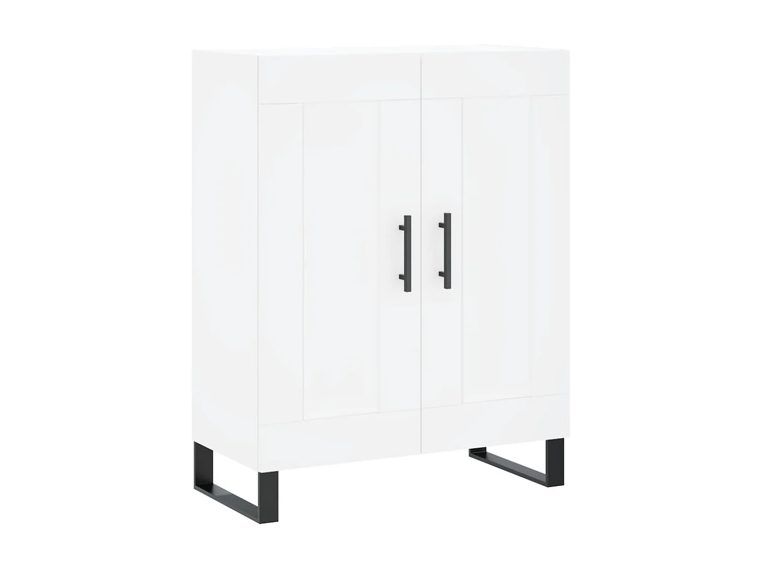 Buffet blanc 69,5x34x90 cm bois d'ingénierie QWE57082