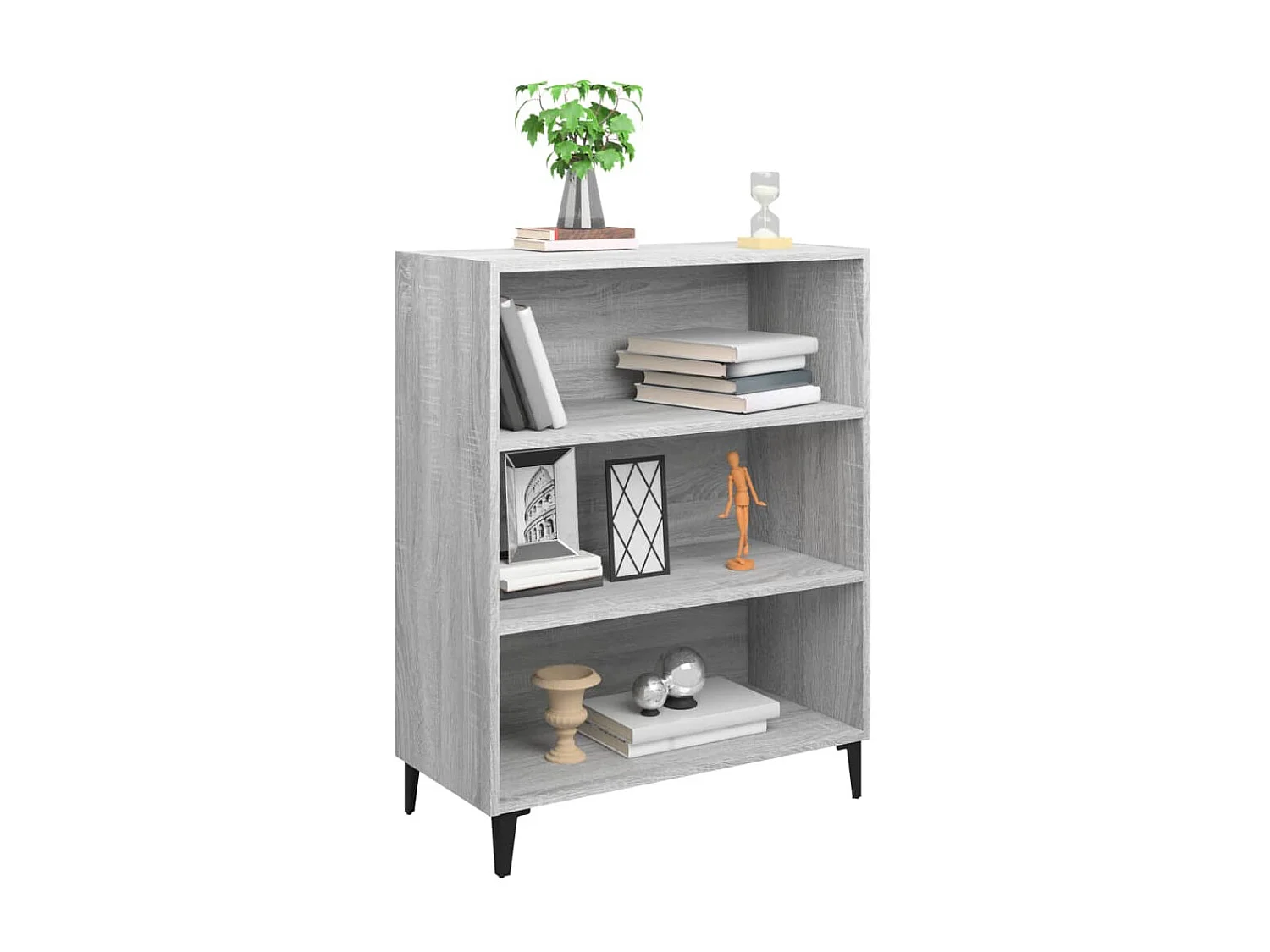 Buffet Sonoma gris 69,5x32,5x90 cm Bois d'ingénierie EGER32857