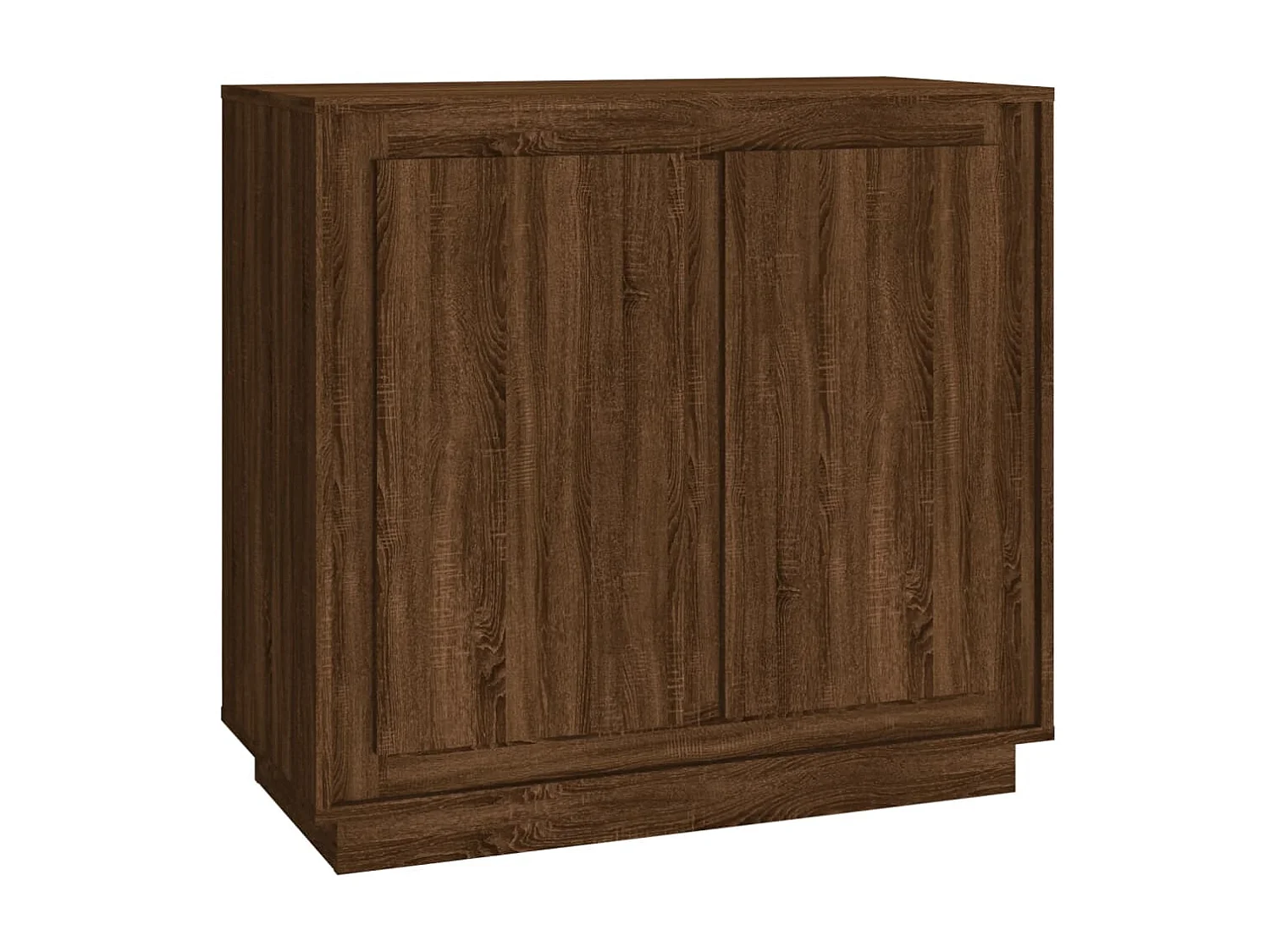 Buffet chêne marron 80x34x75 cm bois d'ingénierie EGER18273