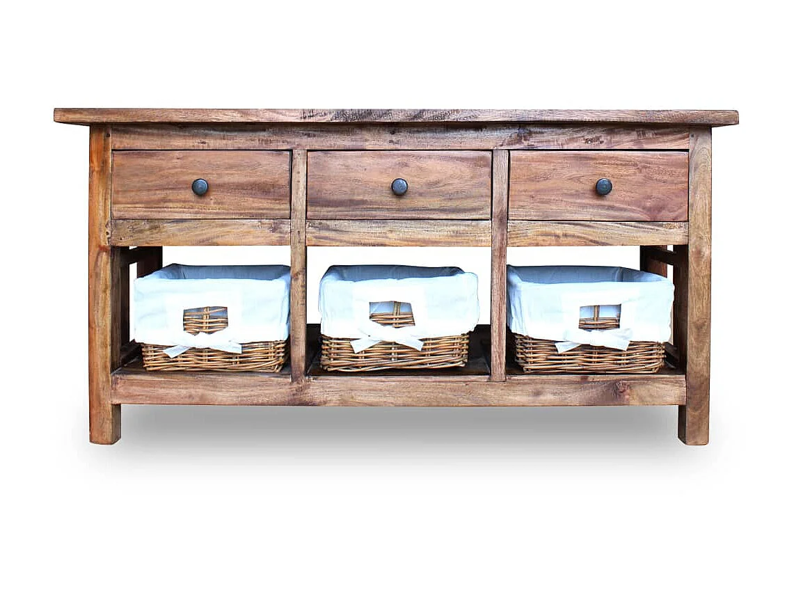 Buffet Bois de récupération massif 100 x 30 x 50 cm EGER37917