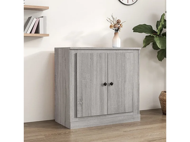 Buffet sonoma gris 70x35,5x67,5 cm bois d'ingénierie EGER53789