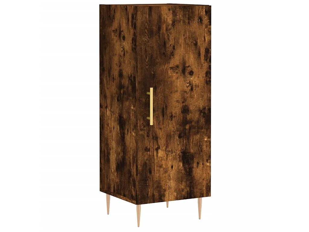 Buffet Chêne fumé 34,5x34x90 cm Bois d'ingénierie QWE42933