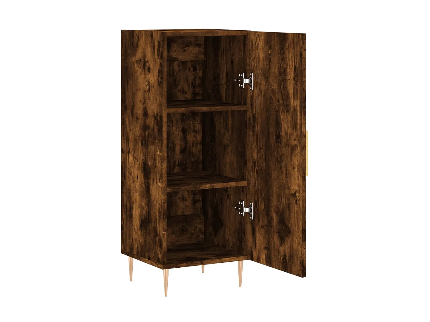 Buffet Chêne fumé 34,5x34x90 cm Bois d'ingénierie QWE42933