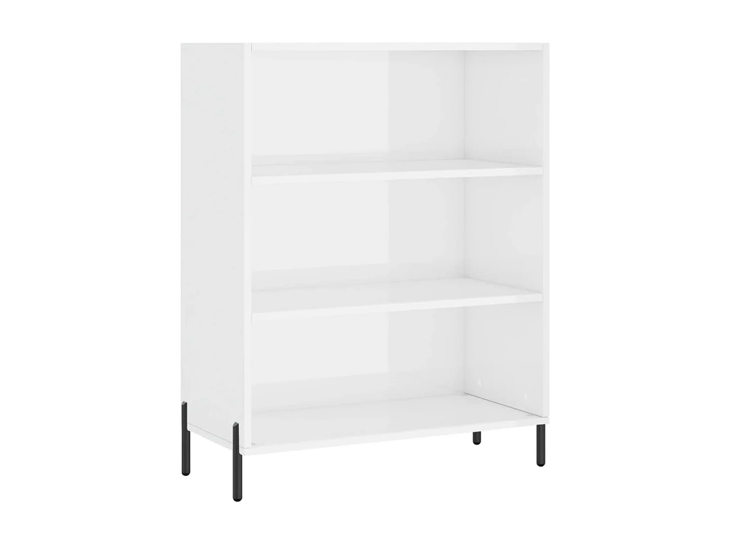 Highboard,Kommode Weiß 69,5x32,5x180 cm Holzwerkstoff -gkd43245