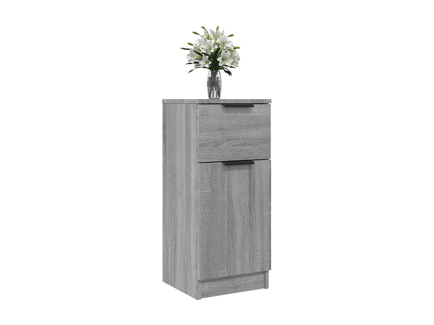 Buffet Sonoma gris 30x30x70 cm Bois d'ingénierie QWE77242