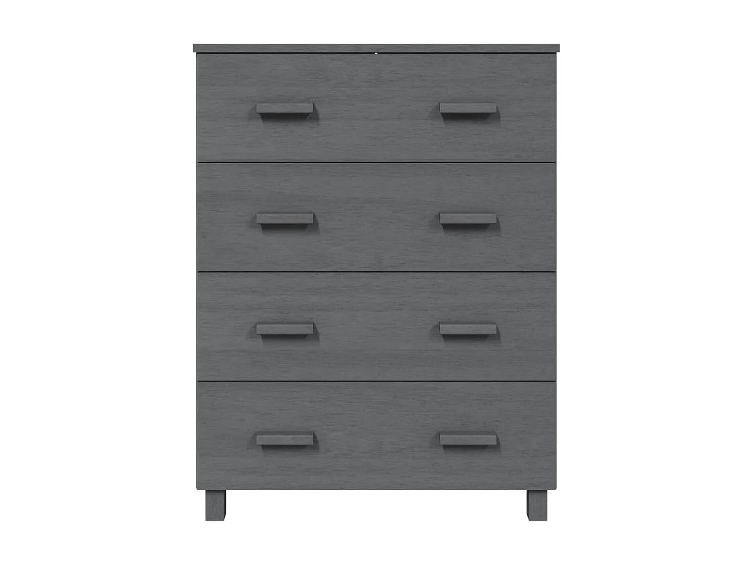 Buffet HAMAR Gris foncé 79x40x103,5 cm Bois massif de pin EGER28539