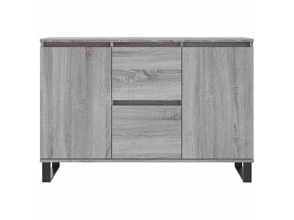 Buffet sonoma gris 104x35x70 cm bois d'ingénierie QWE95245