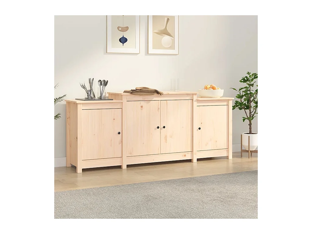 Buffet 164x37x68 cm Bois massif de pin EGER47930