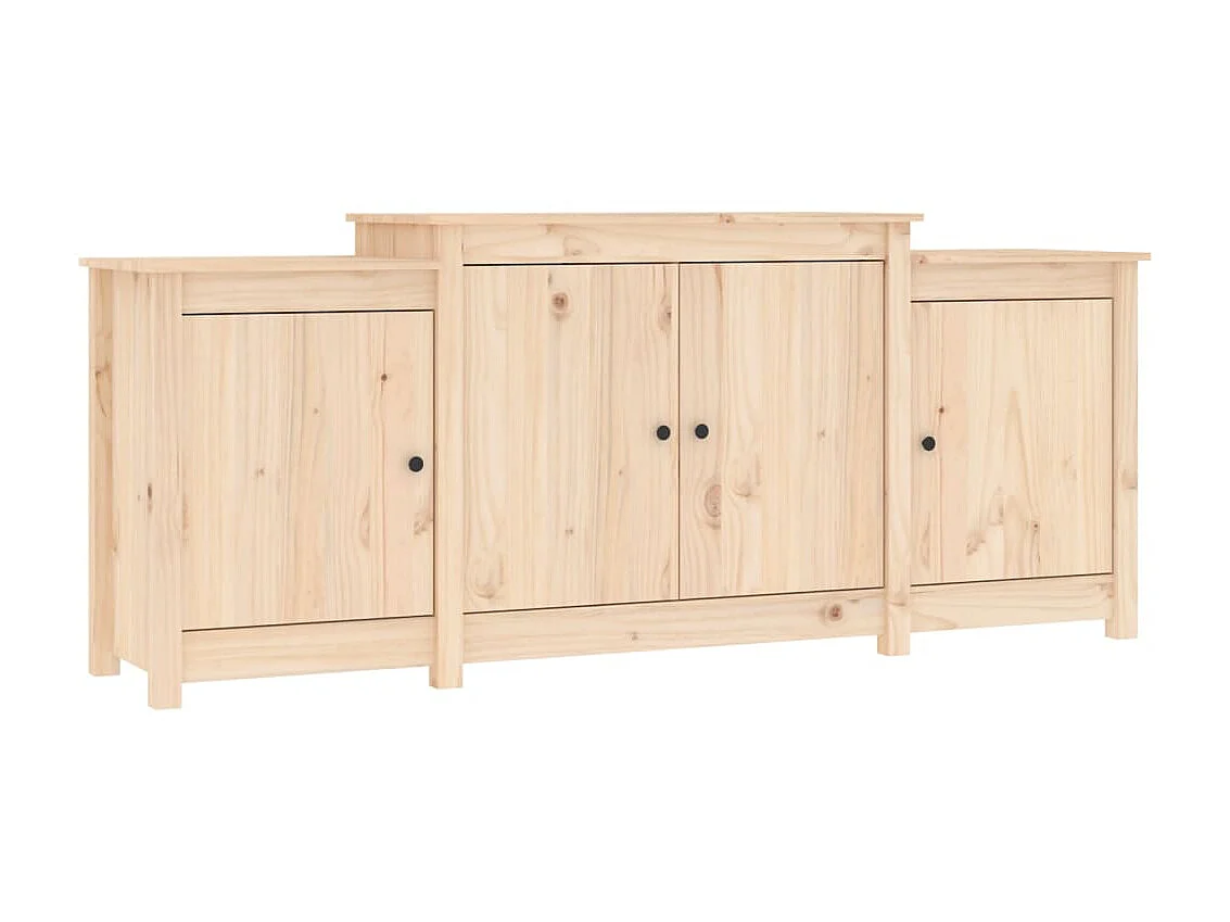 Aparador de madera maciza de pino 164x37x68 cm ES23469