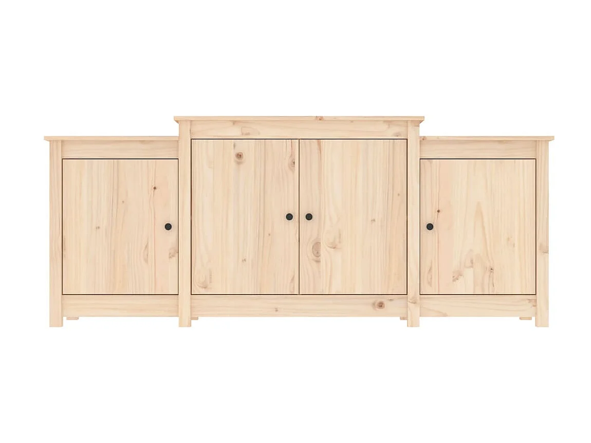 Aparador de madera maciza de pino 164x37x68 cm ES23469