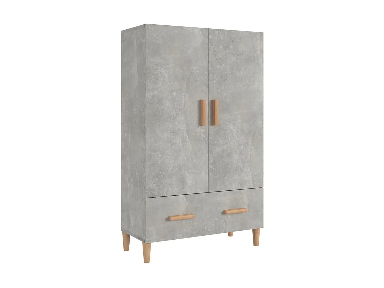 Buffet haut Gris béton 70x31x115 cm Bois d'ingénierie EGER39667