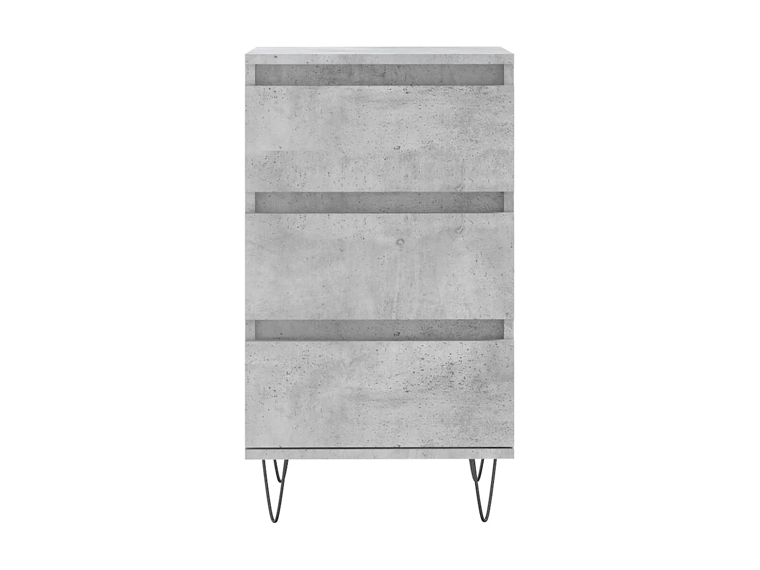 Buffet gris béton 40x35x70 cm bois d'ingénierie QWE67673