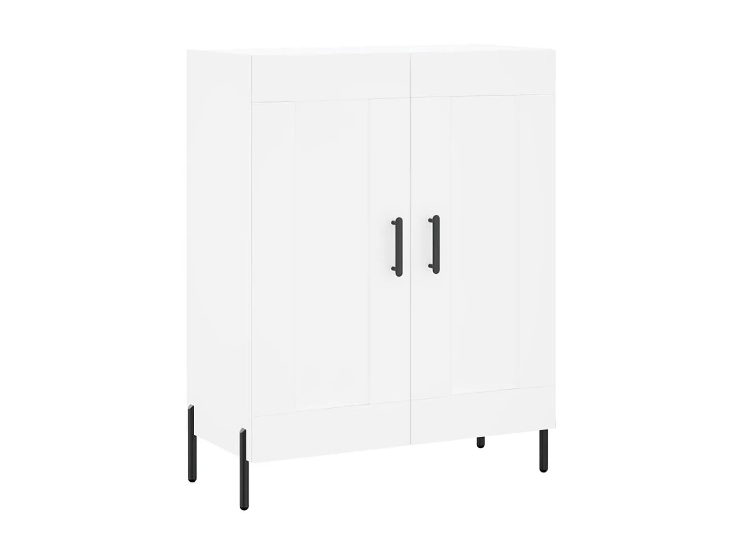 Buffet blanc 69,5x34x90 cm bois d'ingénierie QWE53182