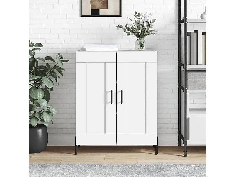 Dressoir 69,5x34x90 cm bewerkt hout wit NL581022