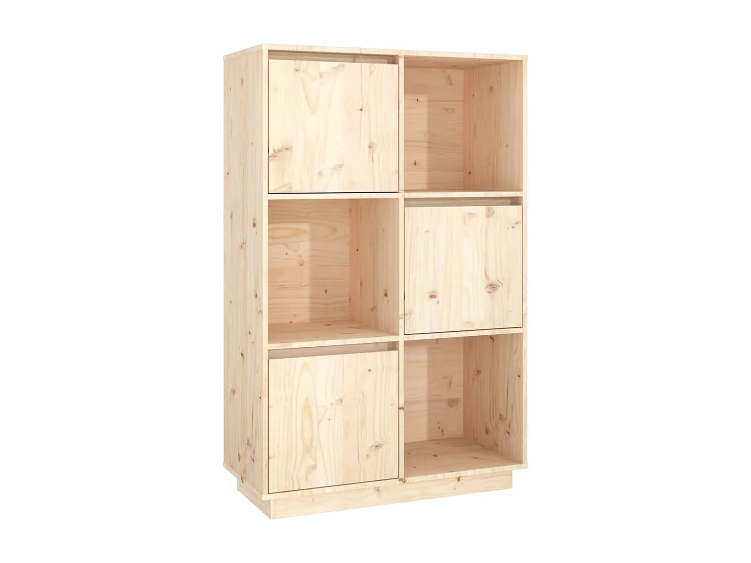 Highboard,Kommode 74x35x117 cm Massivholz Kiefer -gkd774588