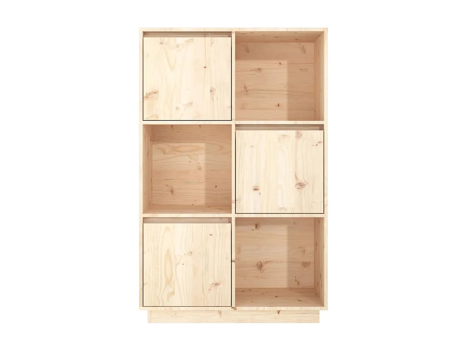 Highboard,Kommode 74x35x117 cm Massivholz Kiefer -gkd774588