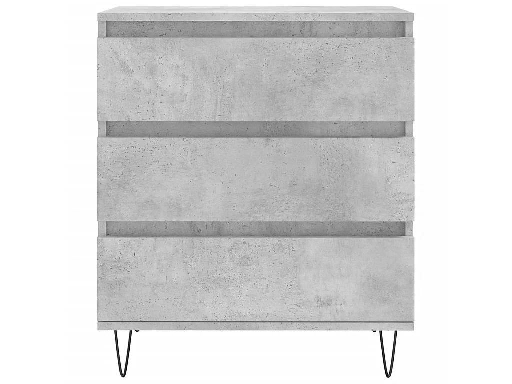 Buffet Gris béton 60x35x70 cm Bois d'ingénierie QWE42460