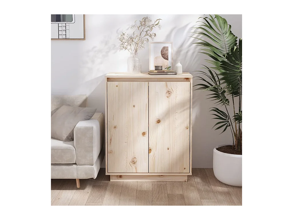 Buffet 60x34x75 cm Bois massif de pin QWE32591
