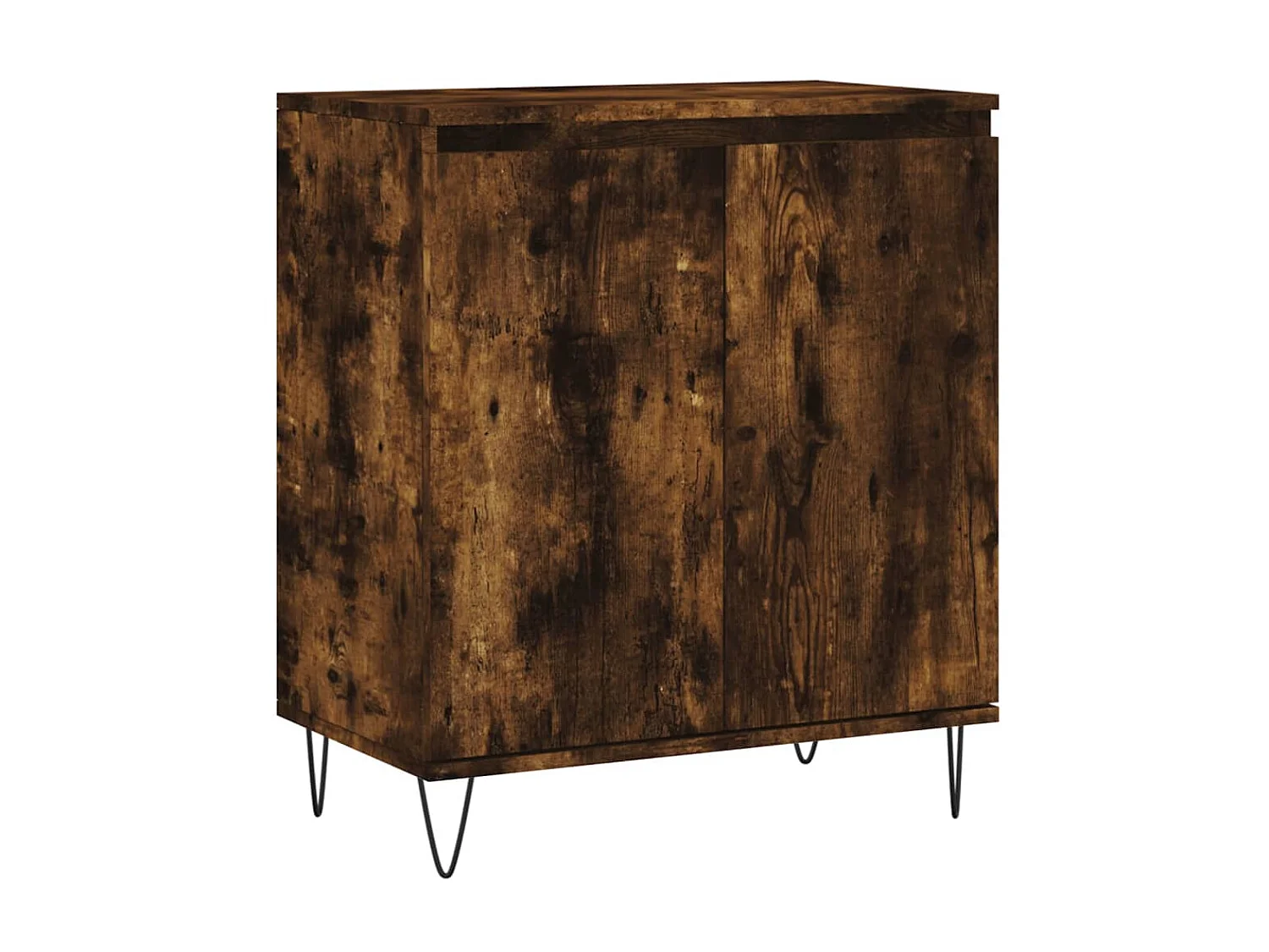Buffet Chêne fumé 60x35x70 cm Bois d'ingénierie QWE96987