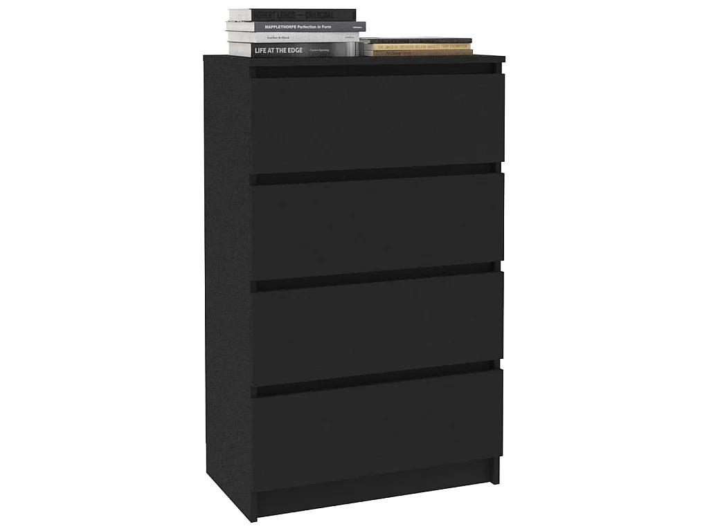 Buffet Noir 60x35x98,5 cm Bois d'ingénierie QWE76048