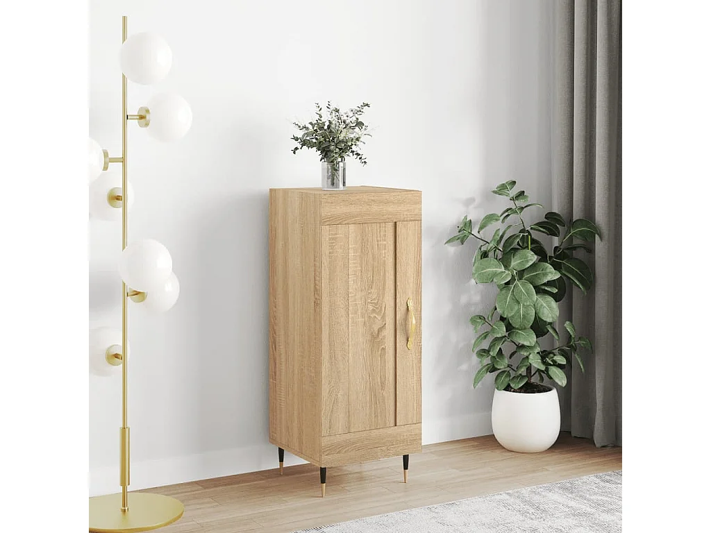 Dressoir 34,5x34x90 cm bewerkt hout sonoma eiken NL49806