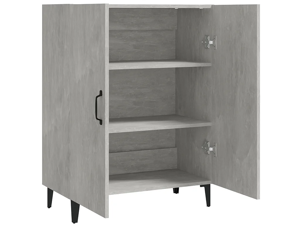 Buffet Gris béton 70x34x90 cm Bois d'ingénierie EGER40316