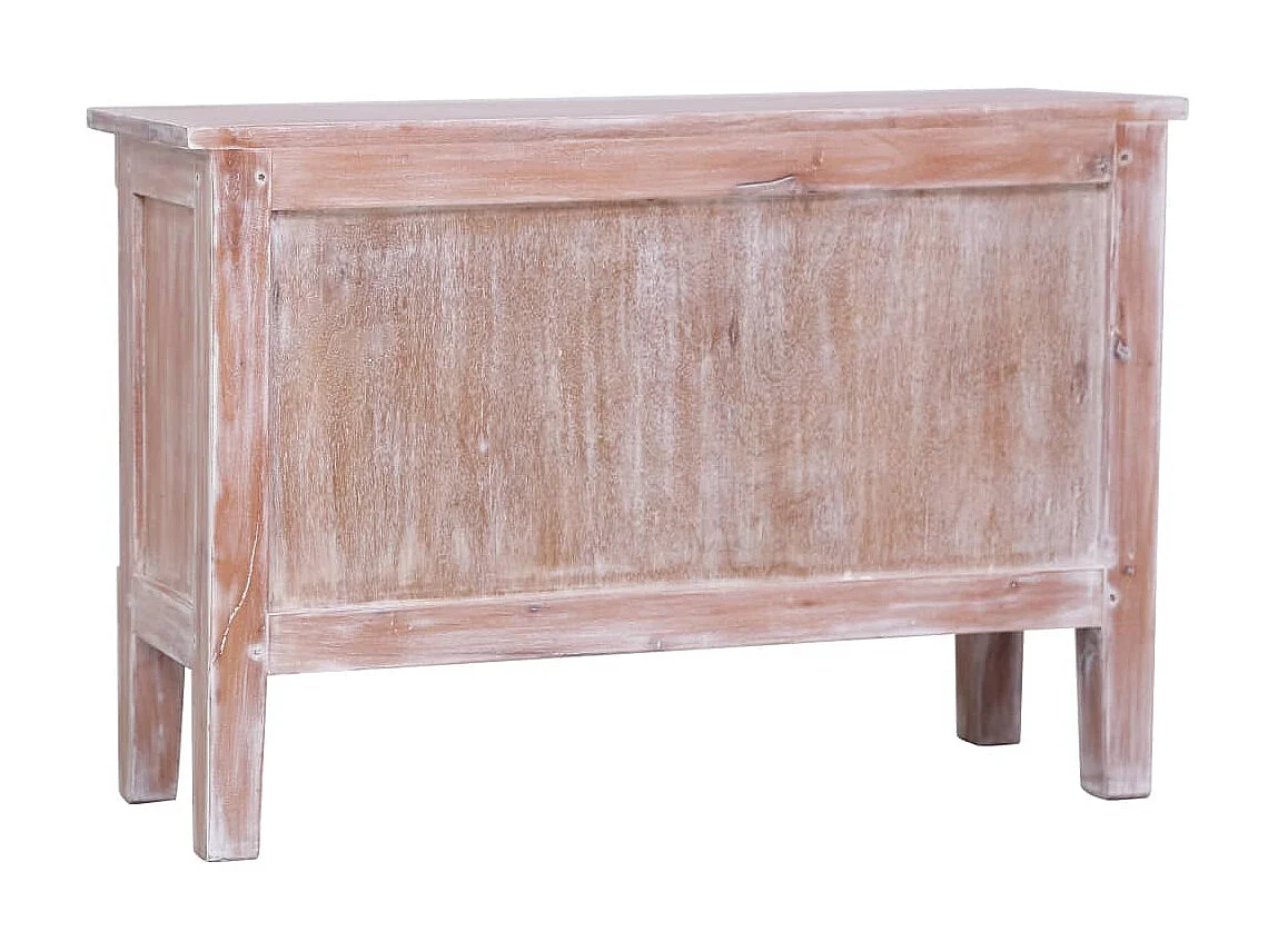 Dressoir met 2 lades 90x30x60 cm massief mahoniehout NL575105