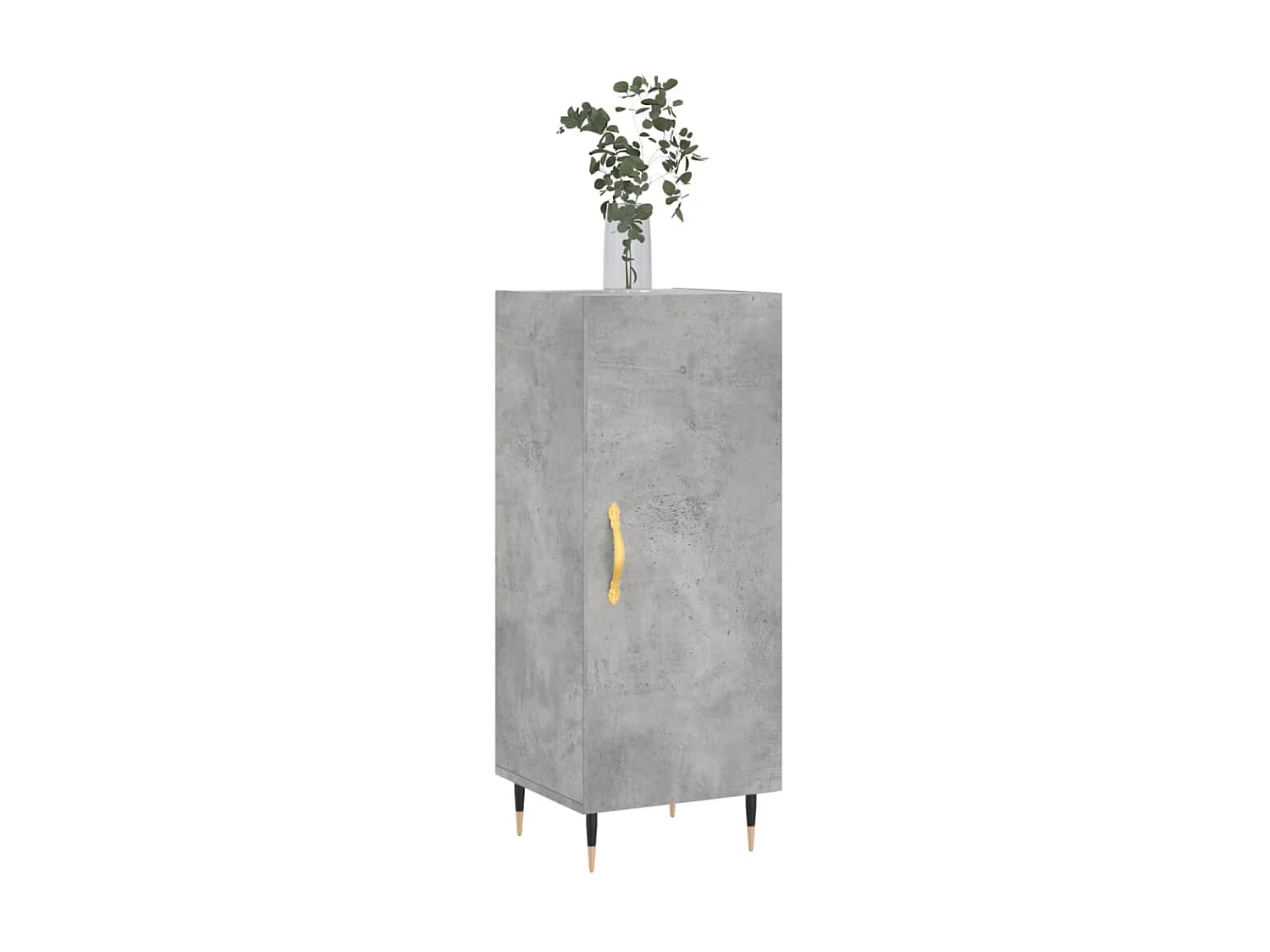 Buffet Gris béton 34,5x34x90 cm Bois d'ingénierie QWE89413