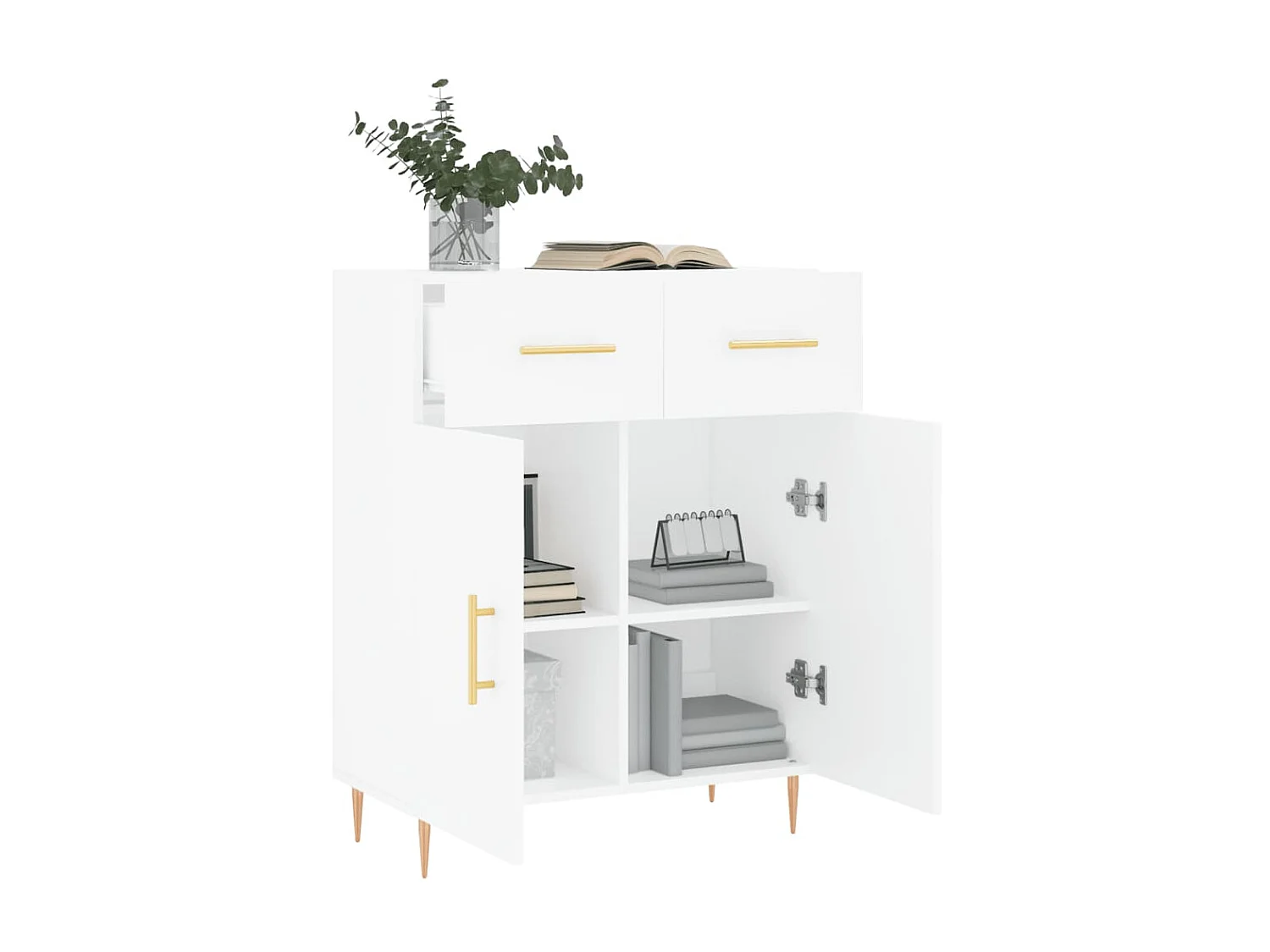 Aparador 69,5x34x90 cm madeira processada branco PT346116