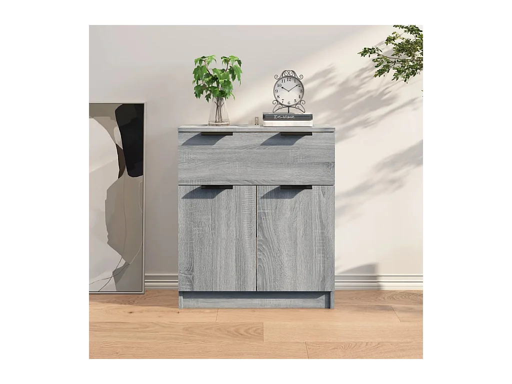 Buffet Sonoma gris 60x30x70 cm Bois d'ingénierie EGER65877