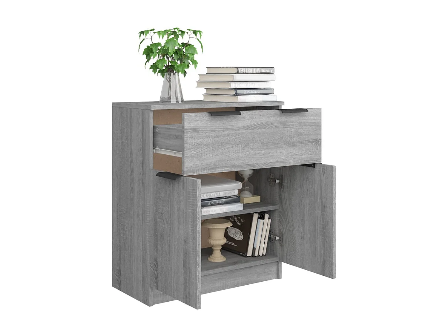 Buffet Sonoma gris 60x30x70 cm Bois d'ingénierie EGER65877