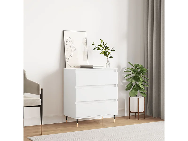 Buffet Blanc 60x35x70 cm Bois d'ingénierie QWE59492