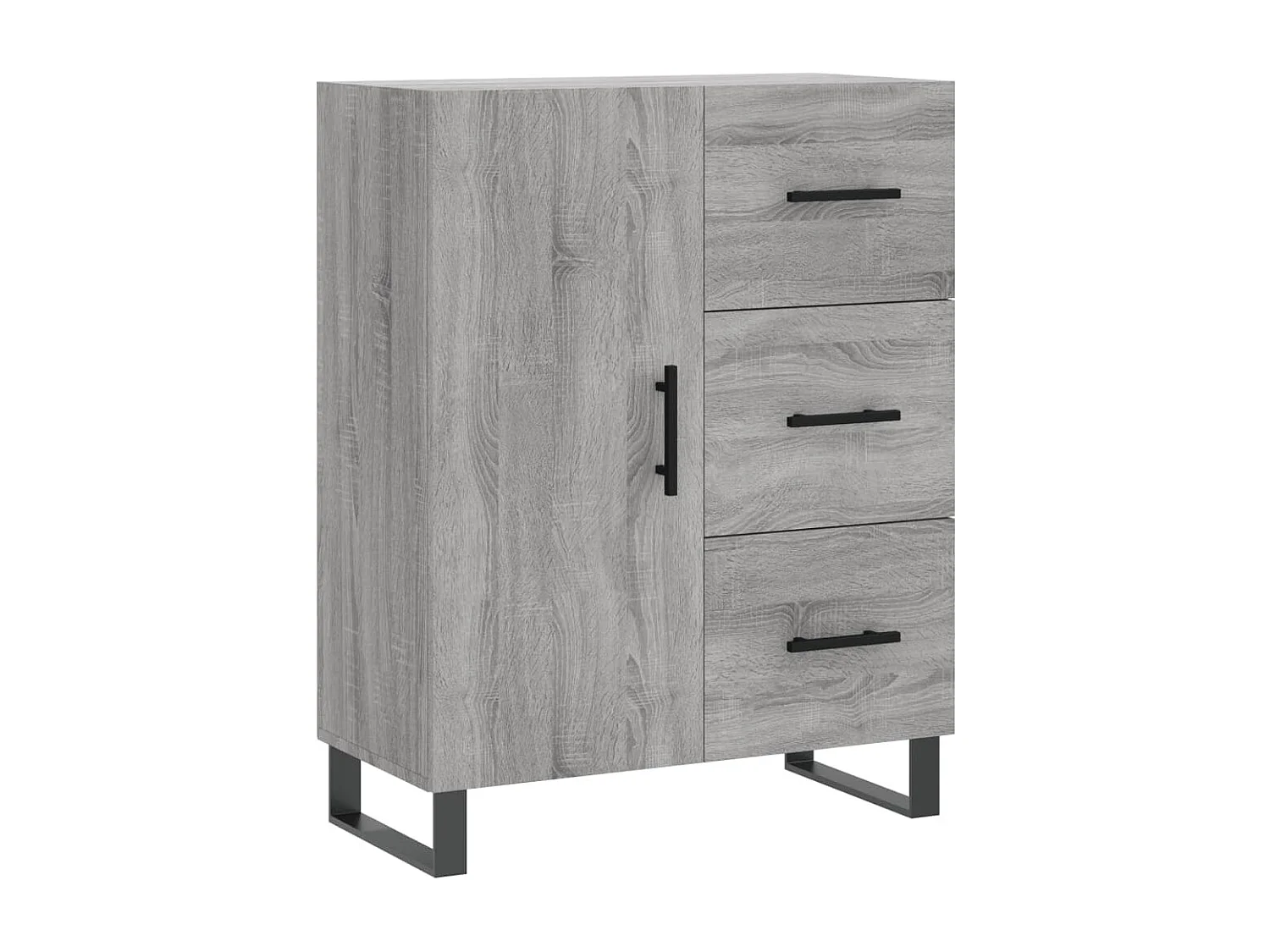 Buffet sonoma gris 69,5x34x90 cm bois d'ingénierie QWE71056