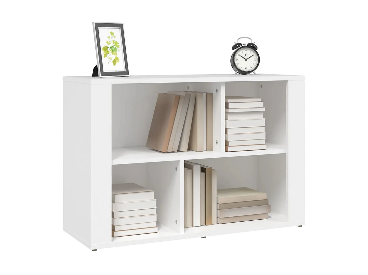 Buffet Blanc 80x30x54 cm Bois d'ingénierie EGER12562