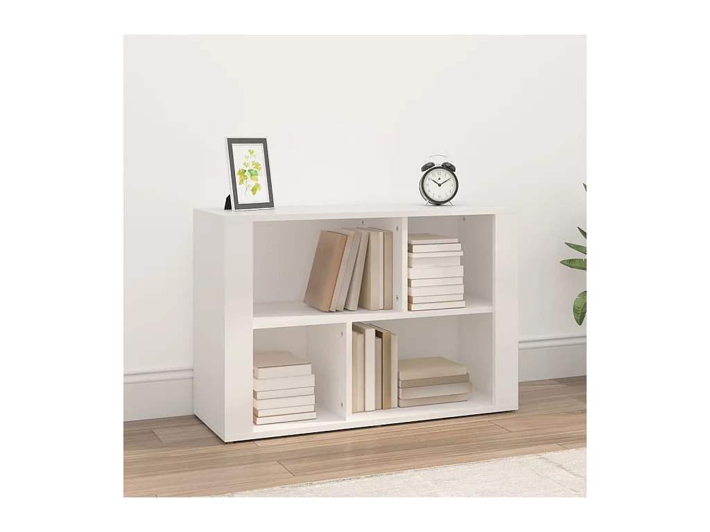 Buffet Blanc 80x30x54 cm Bois d'ingénierie EGER12562