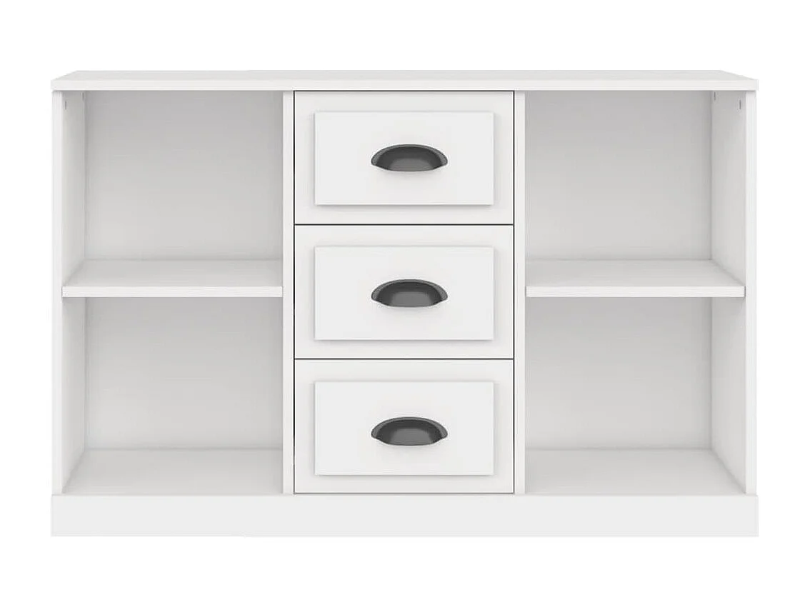 Aparador de madera contrachapada blanco 104,5x35,5x67,5 cm ES70932