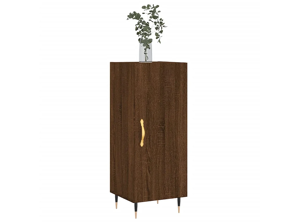 Buffet Chêne marron 34,5x34x90 cm Bois d'ingénierie QWE19831