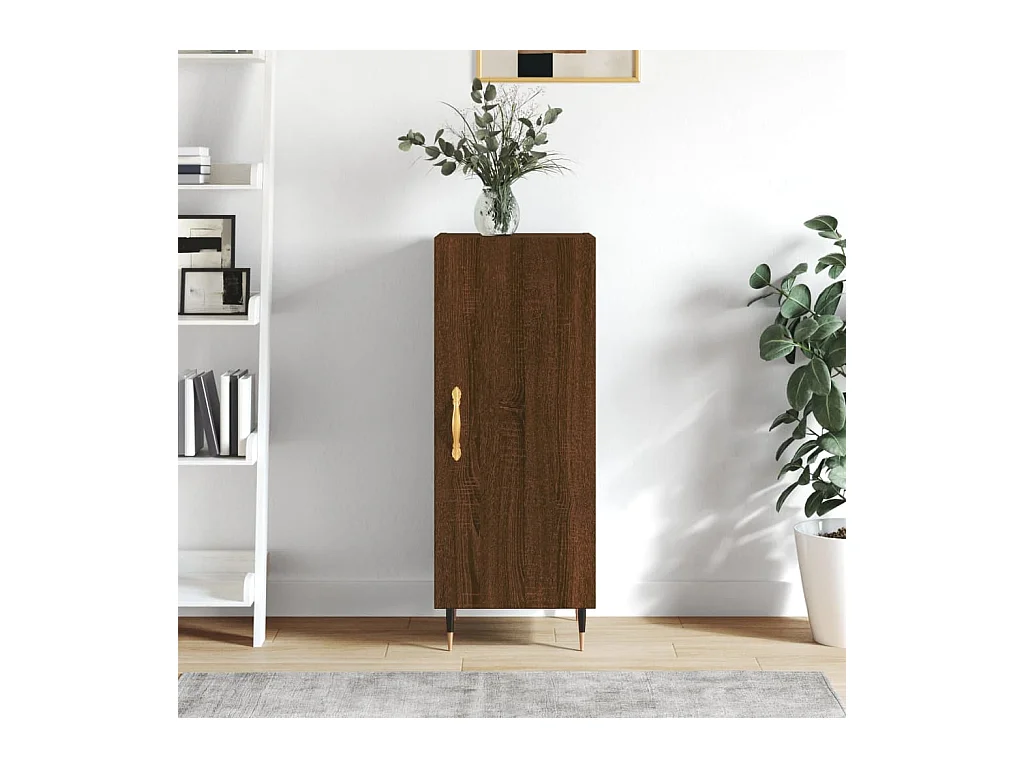 Buffet Chêne marron 34,5x34x90 cm Bois d'ingénierie QWE19831