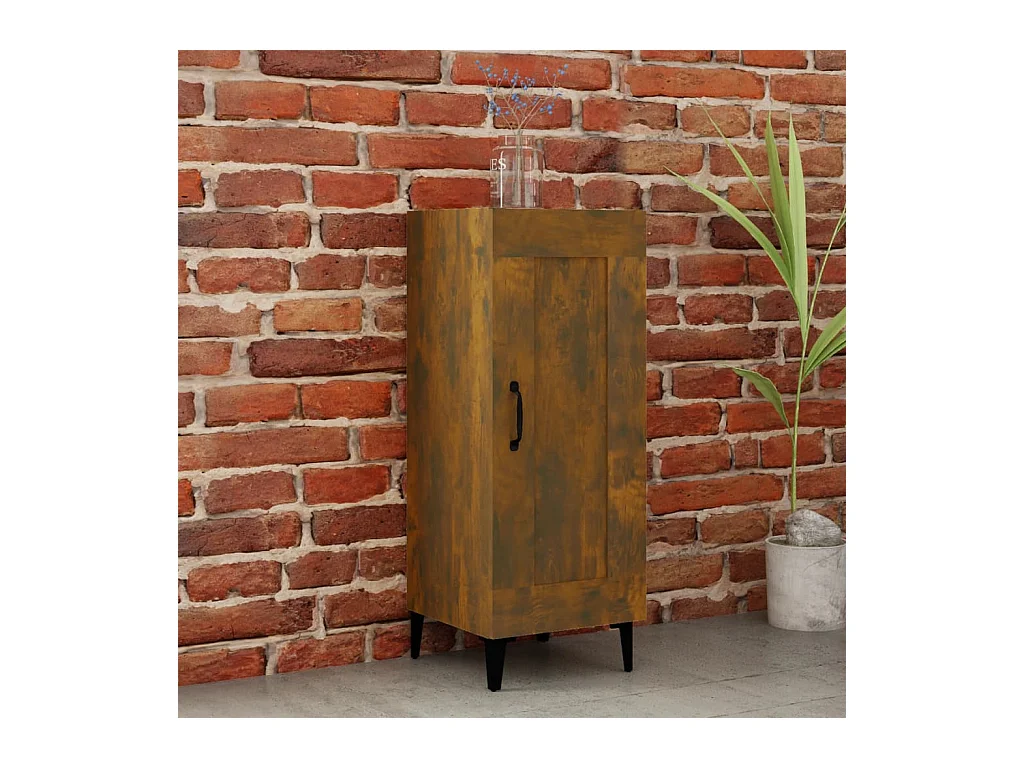 Dressoir 34,5x34x90 cm bewerkt hout gerookt eiken NL53954